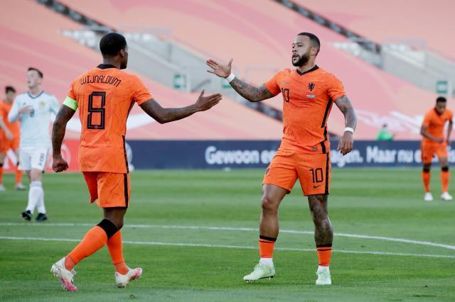 【热身赛】德佩梅开二度+终场绝平 荷兰2比2苏格兰